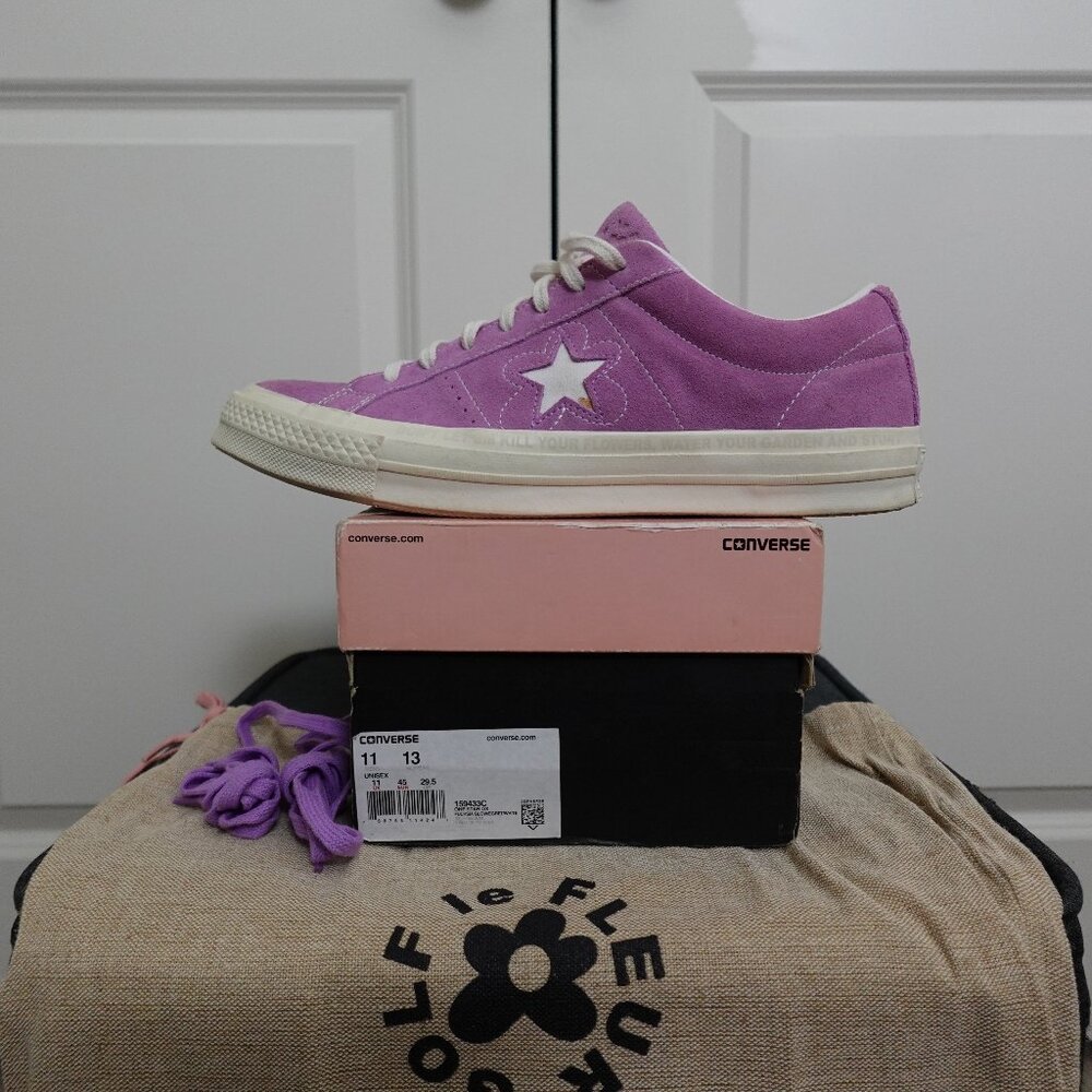 Size 11 - Converse x Golf Le Fleur One Star Fuchsia Glow Purple Tyler Creator